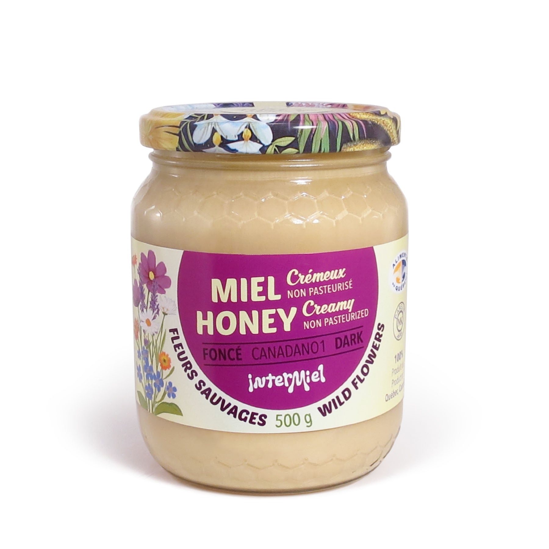 Miel naturel de fleures sauvages crémeux